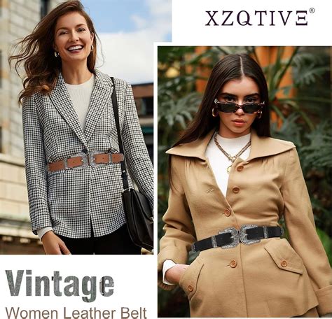 Buy XZQTIVE Women Leather Belt Ladies Vintage Western Belt Retro ...