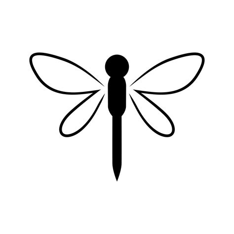 dragonfly symbol vector logo 21613247 Vector Art at Vecteezy