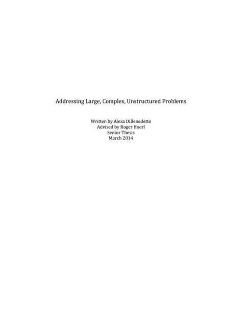 Image result for Unstructured Problems