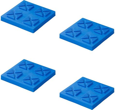 Pro Plus Onderlegplaten - Stapelbaar - 21 x 21 x 3.3 cm - 4 stuks | bol.com