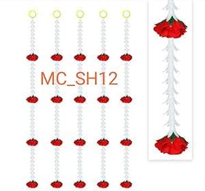 Buy BDS Creations Toran String with Red Rose Flower, Hanging Torans ...