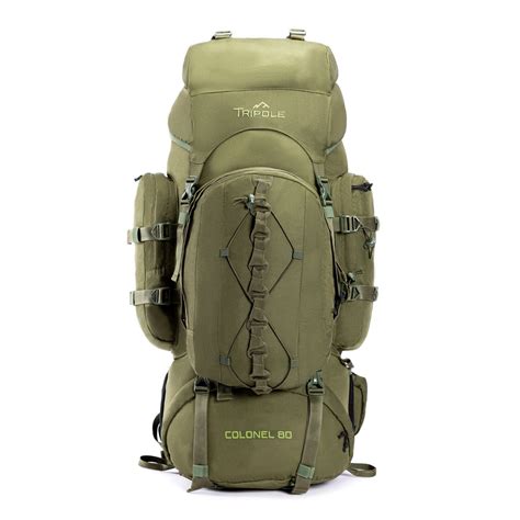 Tripole Colonel Metal Frame Rucksack with Detachable Bag & Rain Cover ...