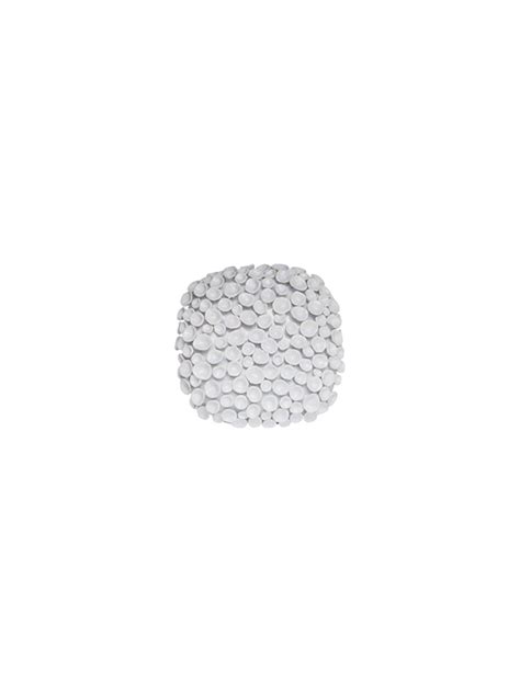 Ceramic Nimbus Wall Decor, White Glazed, 4.25 inches Dia. – Hosley Store