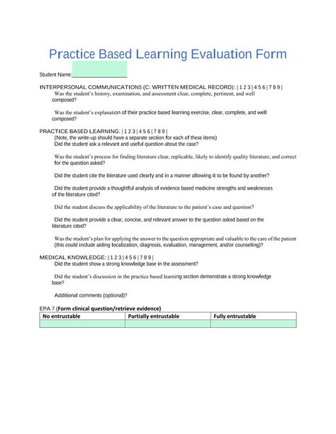 Image result for Asynchronous Learning Evaluation Form