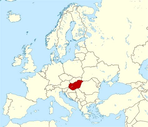 Map Of Europe Hungary