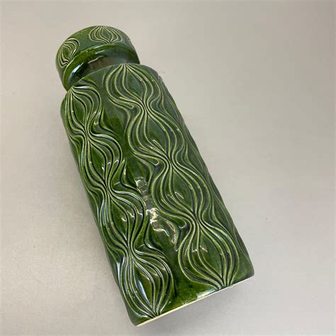 Rare Green Floor Vase Fat Lava "Onion" Vase by Scheurich, Germany ...