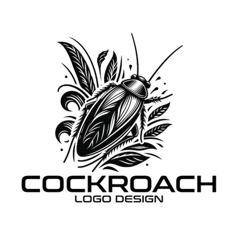 Cockroach vector logo design | Premium Vector