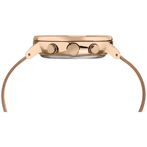 Timex Essential Collection Men's Quartz Analog Rose Gold-Tone Dial Rou