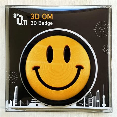 KOMIRO 3D OM Badge Smile, 3-inch Grill Badge, Realistic India | Ubuy