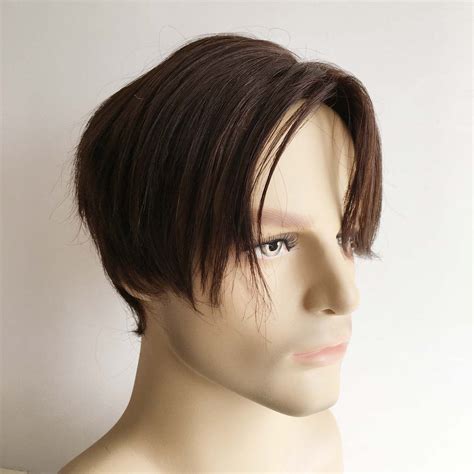 Men Dark Brown Real Human Hair, Short Curtain Bangs Wig – nevermindyrhead