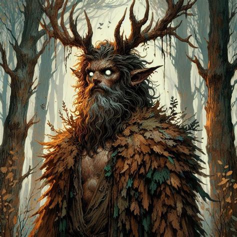 Silvanus the Oak Father, god of wild nature : r/dndai