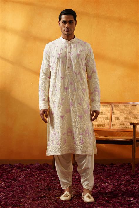 Off White Kurta Set – Rochaldas Sons