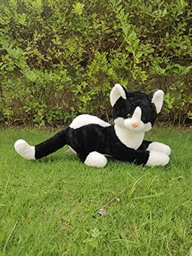 Buy FUN ZOO Soft Plush Stuffed Cute Cat Black White Soft Toy for Kids ...