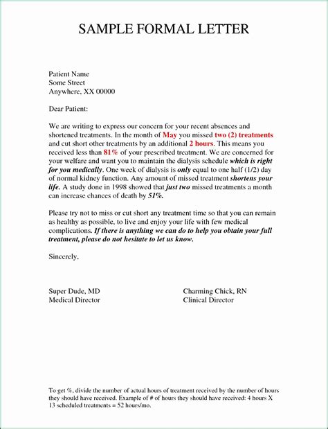 English Formal Letter Format Sample | Master of Template Document