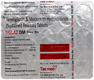 Tiglaz Dm Tablet 15: Uses, Side Effects, Price & Substitutes