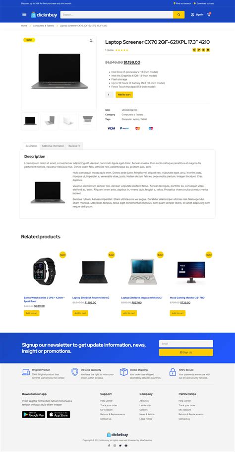 Clicknbuy - Woocommerce Electronic Store Elementor Template Kit by ...