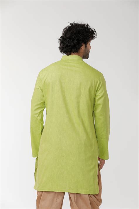 Exotic - Light Green Long Kurta For Mens | Uathaym – Uathayam