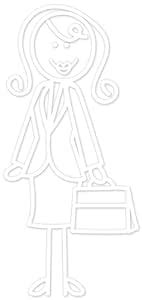 Plaid:Craft 389393 3 x 4.25, Working Mom Me and My Peeps Family Decals ...