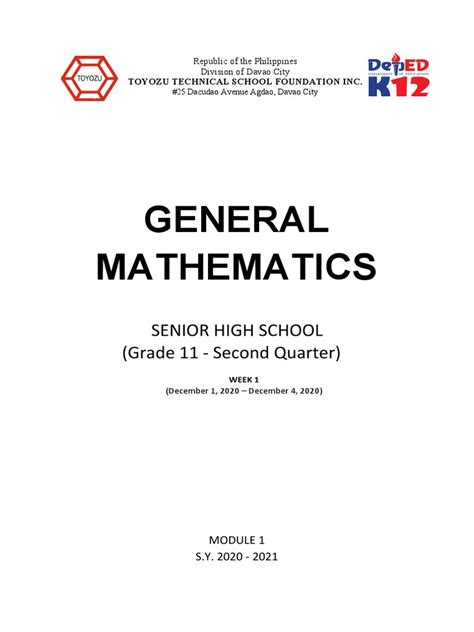 Image result for 11 General Mathematics Week 2 Module 8