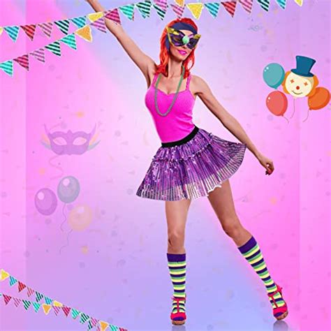 Patelai 11 Pcs Mardi Gras Costume Women Mardi Gras Outfit Accessory Set ...