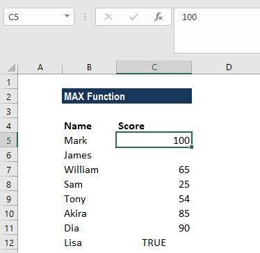 Image result for Max Function Excel