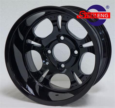 12"X7" BLACK 'DARKSIDE' ALUMINUM ALLOY WHEELS / Tires 20x10x12 – Drew B Golf Carts & Parts