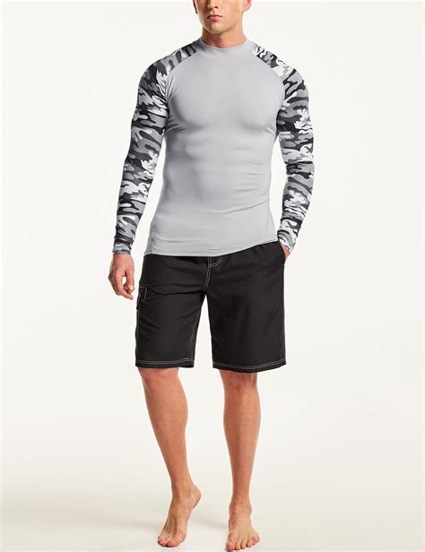 Snapklik.com : Mens UPF 50+ Long Sleeve Rash Guard, UV/SPF Quick Dry ...