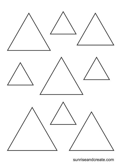 Image result for Large Triangle Template
