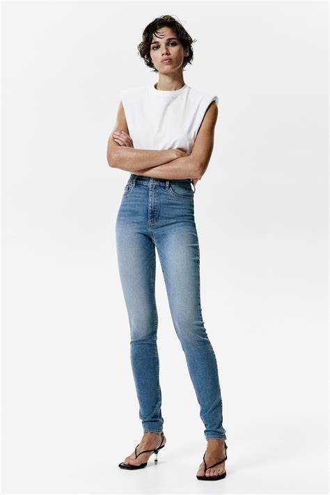 Ultra High Ankle Jeggings - Light denim blue - Ladies | H&M IN