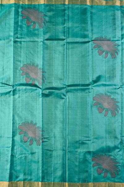 Palam Silks | Softsilk Collection | Turquoise Blue Softsilk Silk Saree
