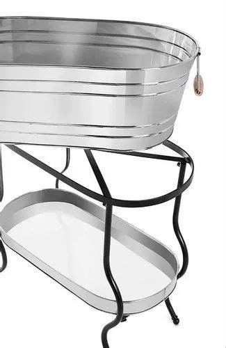 Beverage Party Tub With Stand - Stainless Steel Beverage Party Tub With ...