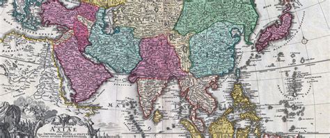 Download wallpaper old maps, geography, 18th century map of Asia ...