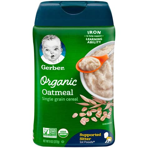 Buy Gerber Organic Oatmeal Cereal - 227g (8oz) Online @ ₹895 from ShopClues
