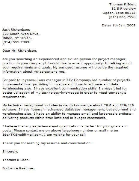 Information Technology Cover Letter 的图像结果