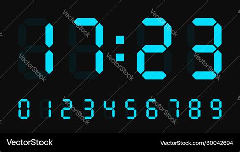Image result for LED Digital Clock Numbers