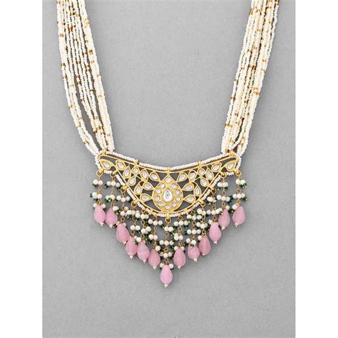 Buy DASTOOR Women's Gold Plated Designer Necklace Set Online