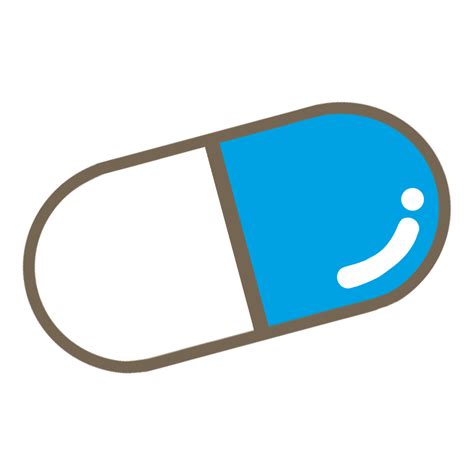 青色のカプセル薬のイラスト🎨【フリー素材】｜看護roo![カンゴルー]