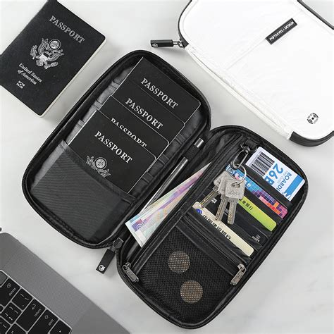 多功能证件包洗水尼龙旅游信用卡零钱机票RFID护照证件护照包-阿里巴巴