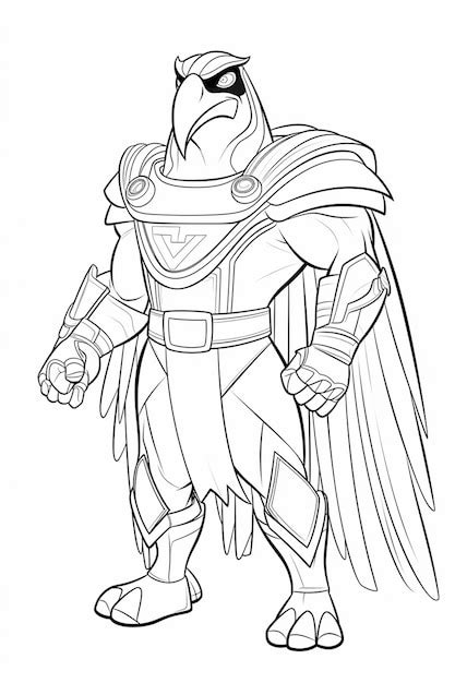 A cartoon drawing of a man in armor with a cape generative ai | Premium ...