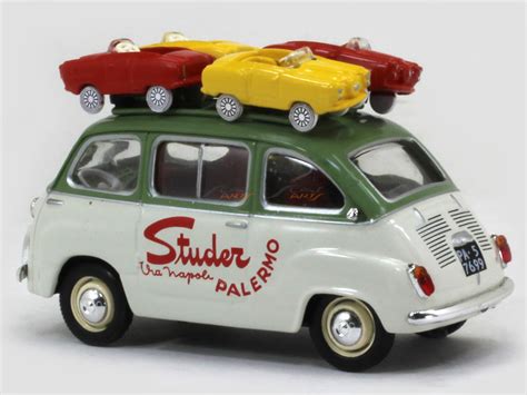 1959 Fiat 600 Multipla 1:43 diecast Scale Model Car | Scale Arts India
