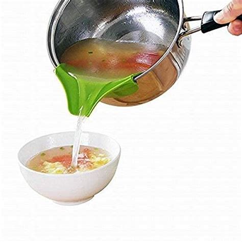 Divik Kitchen Pour Funnel Pot Clip Anti-Spill Silicone Slip On Pour ...