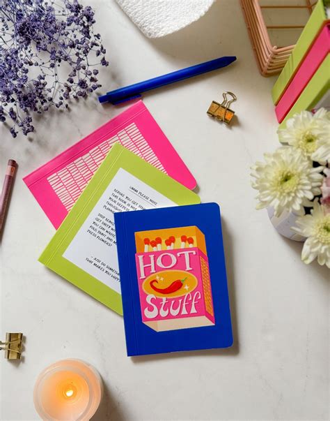 Hot Stuff Matchbox | A6 Pocket Notebook – aligning dots
