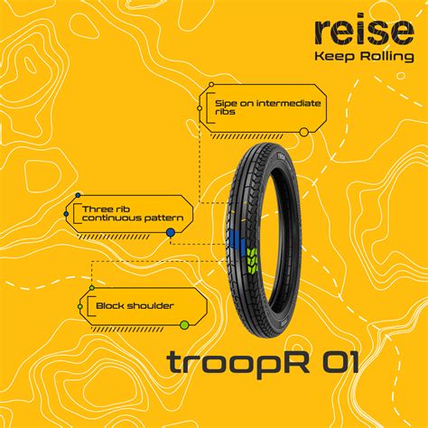 Reise troopR 01 3.25-19 54P Front Tube Tyre – V Gears