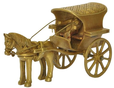 Buy Elegant Brass Horse Cart Showpiece Online at Low Prices in India ...