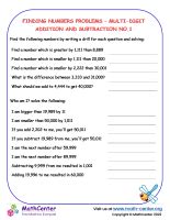 Word Problems Fourth Grade Worksheets | Math activities