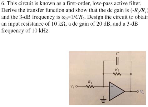 Image result for First Order Low Pass Filter Transfer Function