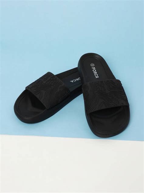 Forca by Lifestyle Forca By Lifestyle Men Black Tong Slides - Buy Forca ...