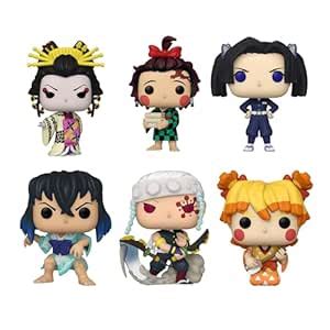 Funko Pop! Demon Slayer Set of 6 - Aoi Kanzaki, Inosuke (Kimono ...