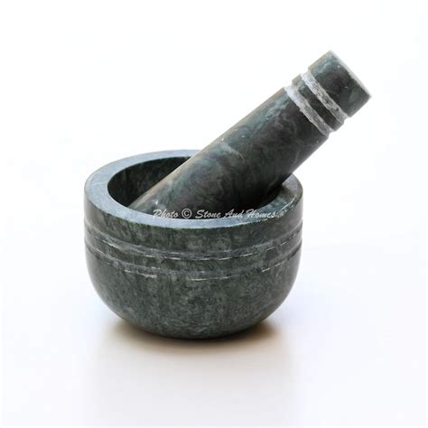Buy Stones And Homes Marble Small Mortar And Pestle Set For Masala 3 ...
