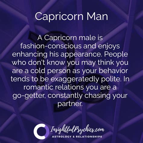 Capricorn Personality Male